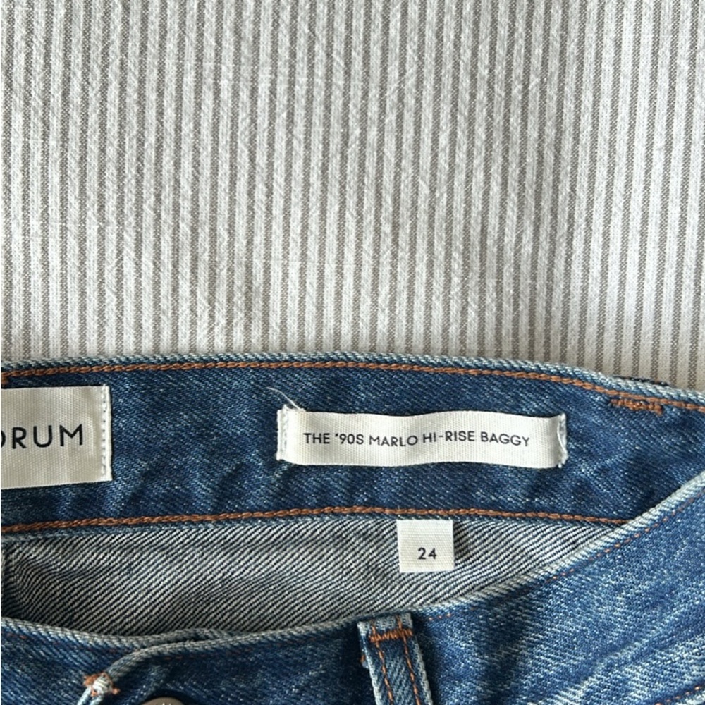 Denim Forum 90s Marlo high rise baggy